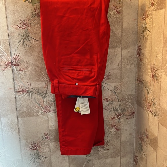 NWT Boden Red Cotton Pants. Size 15 years - Picture 6 of 9